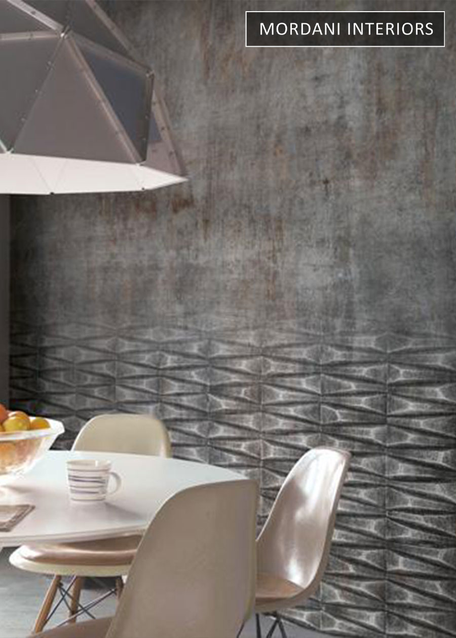 Distressed Metal German Wallcovering